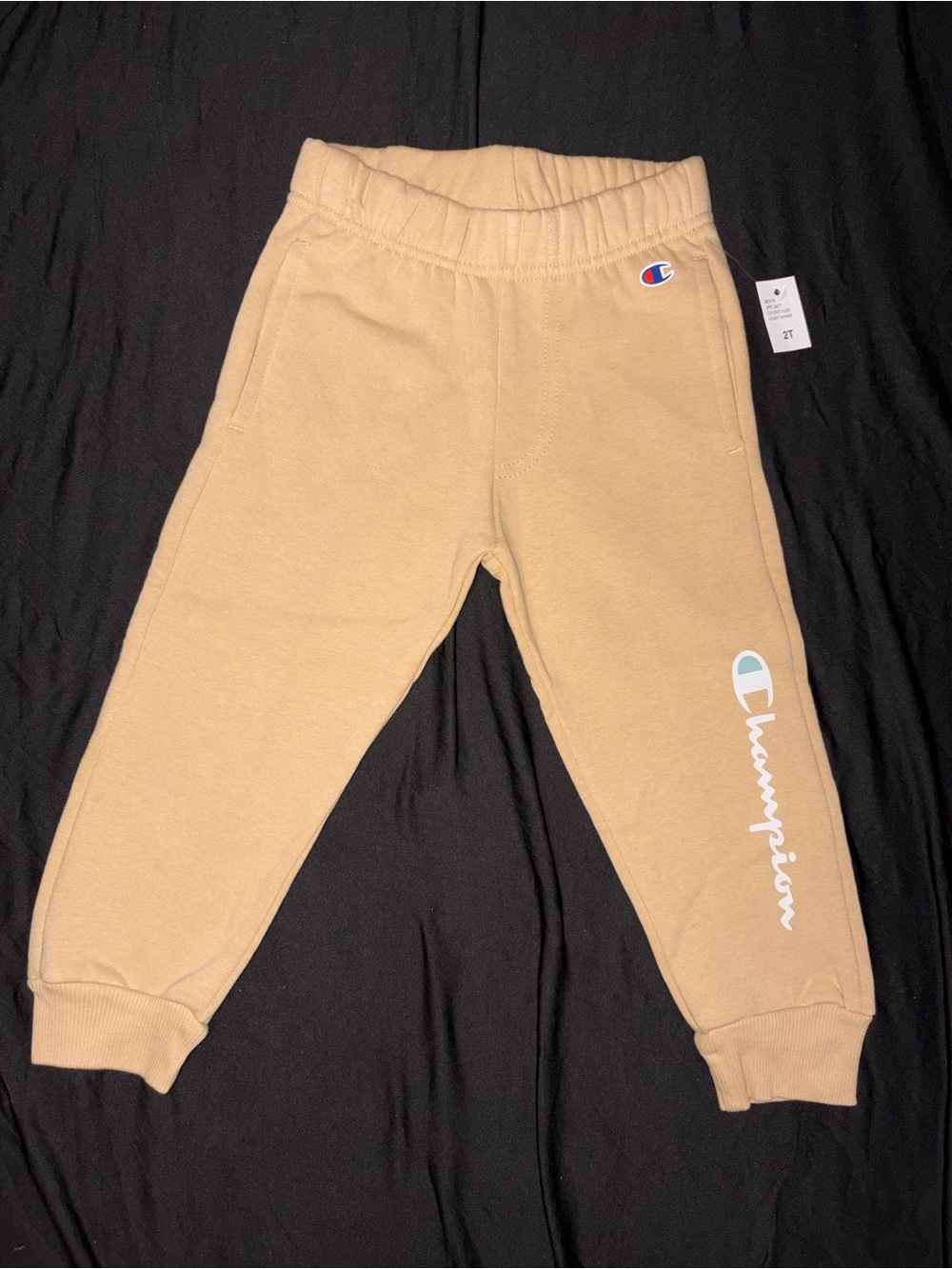 Champion Kids Tan Logo Jogger Sweatpants